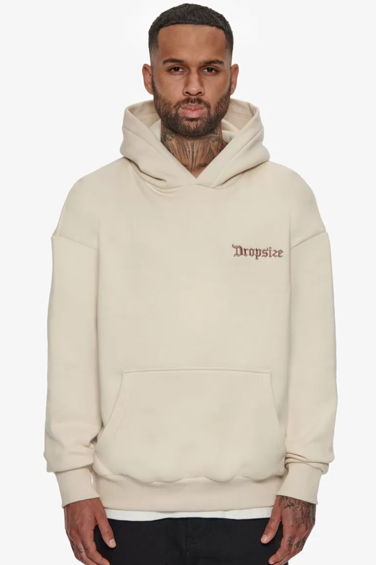 heavy_backlogo_hoodie_coconut_milk__brown_2.webp Cheap Dropsize Heavy Backlogo Hoodie Coconut Milk / Brown