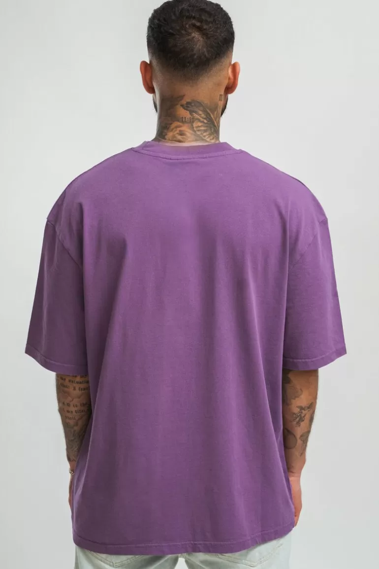 heavy_hd_front_logo_tshirt_washed_purple_2.webp Outlet Dropsize Heavy Hd Front Logo T-Shirt Washed Purple