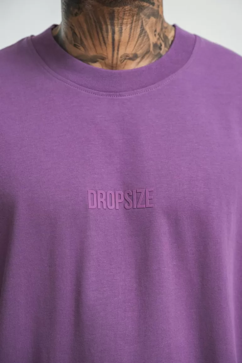 heavy_hd_front_logo_tshirt_washed_purple_3.webp Outlet Dropsize Heavy Hd Front Logo T-Shirt Washed Purple