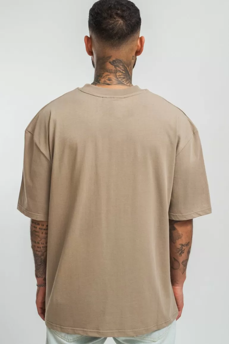 heavy_hd_front_logo_tshirt_weathered_teak_2.webp Clearance Dropsize Heavy Hd Front Logo T-Shirt Weathered Teak
