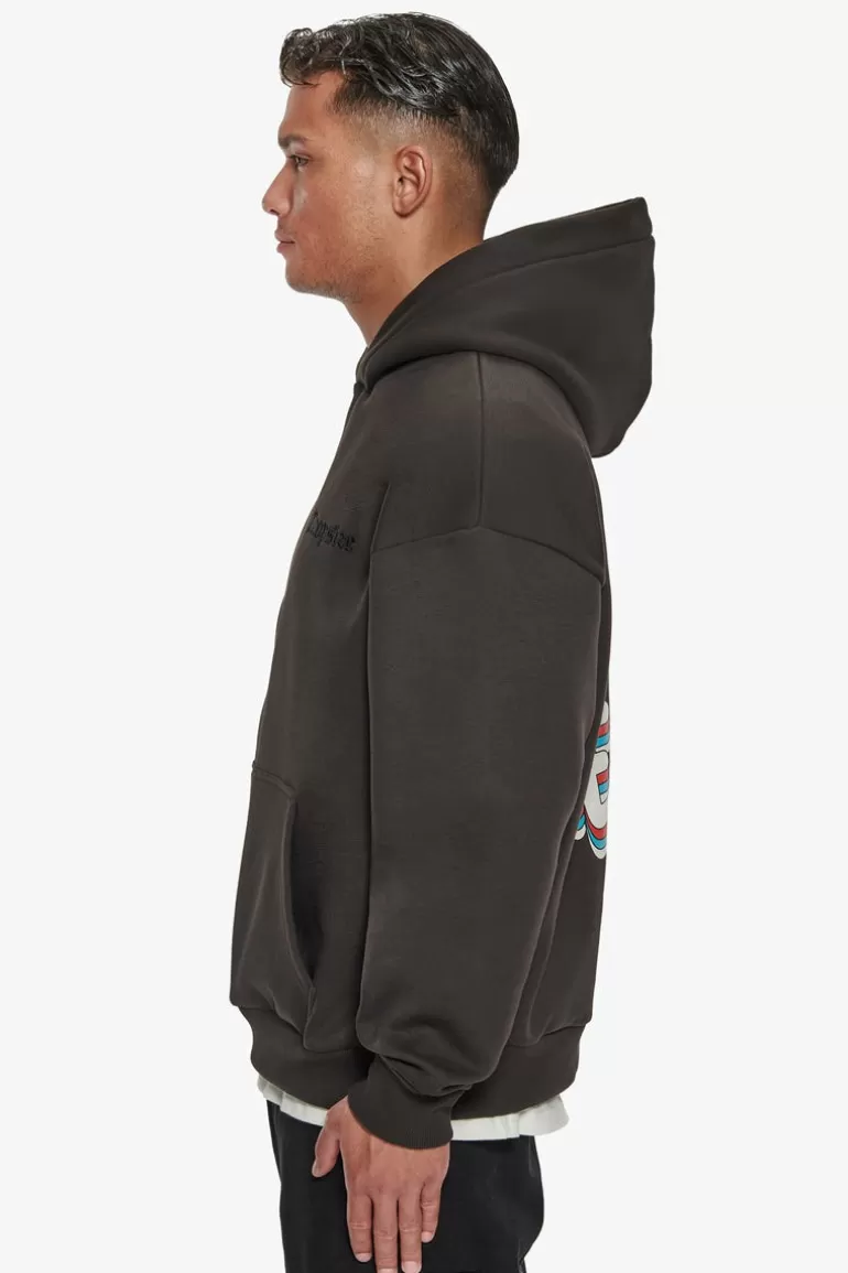 Discount Dropsize Heavy Oversize 3D Lost In Heaven Hoodie Washed Black