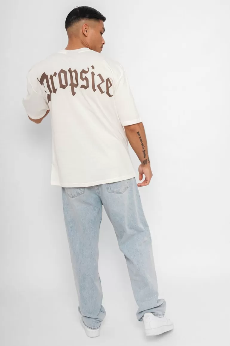 heavy_oversize_backprint_tshirt_creambrown_3.webp Hot Dropsize Heavy Oversize Backprint T-Shirt Cream/Brown