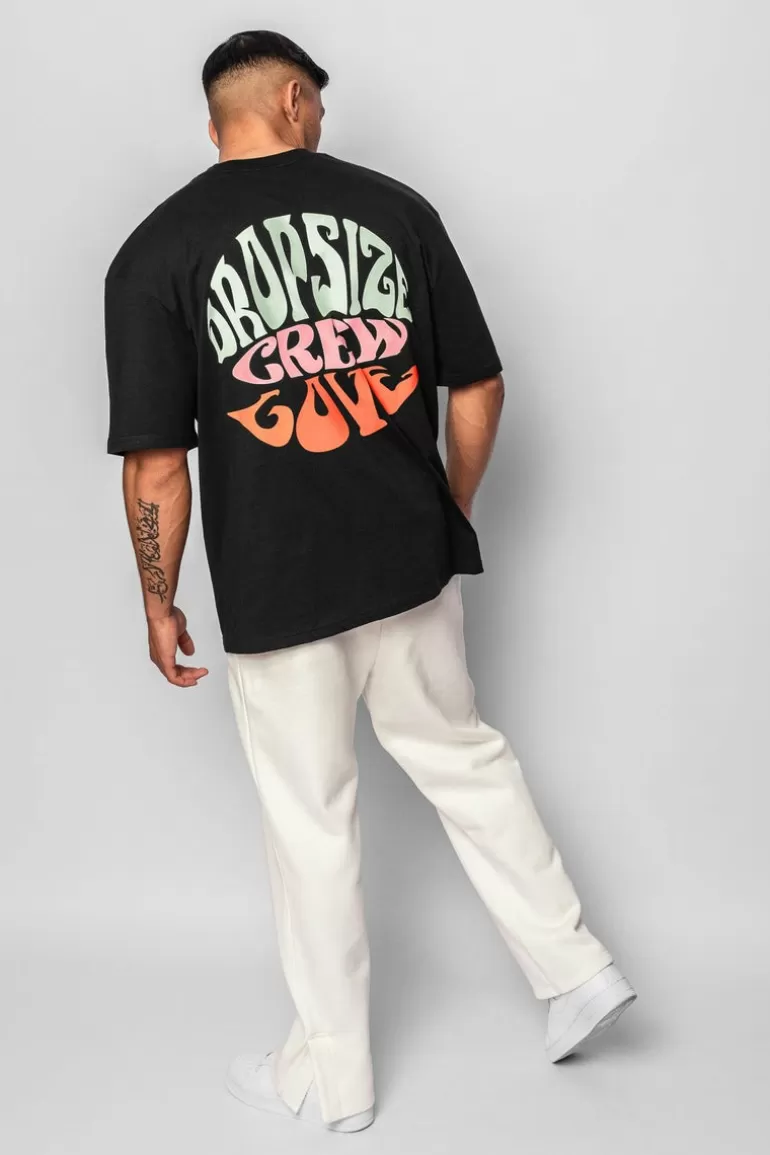 heavy_oversize_crew_love_tshirt_black_3.webp Outlet Dropsize Heavy Oversize ''Crew Love'' T-Shirt Black