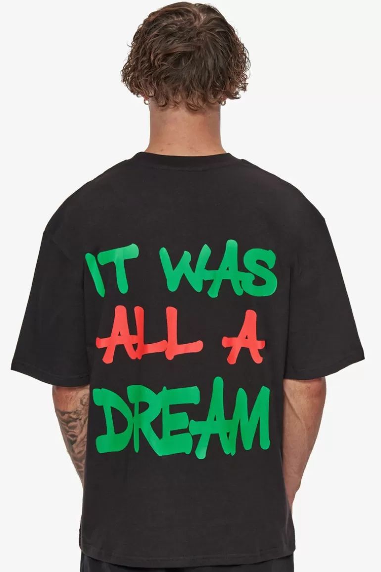 Online Dropsize Heavy Oversize Dream T-Shirt Black