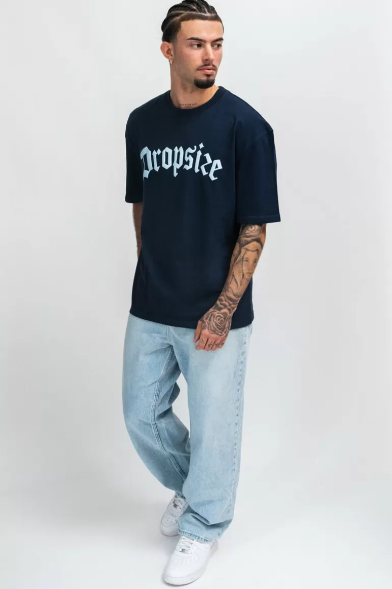 heavy_oversize_front_logo_tshirt_black_iris_4.webp Hot Dropsize Heavy Oversize Front Logo T-Shirt Black Iris