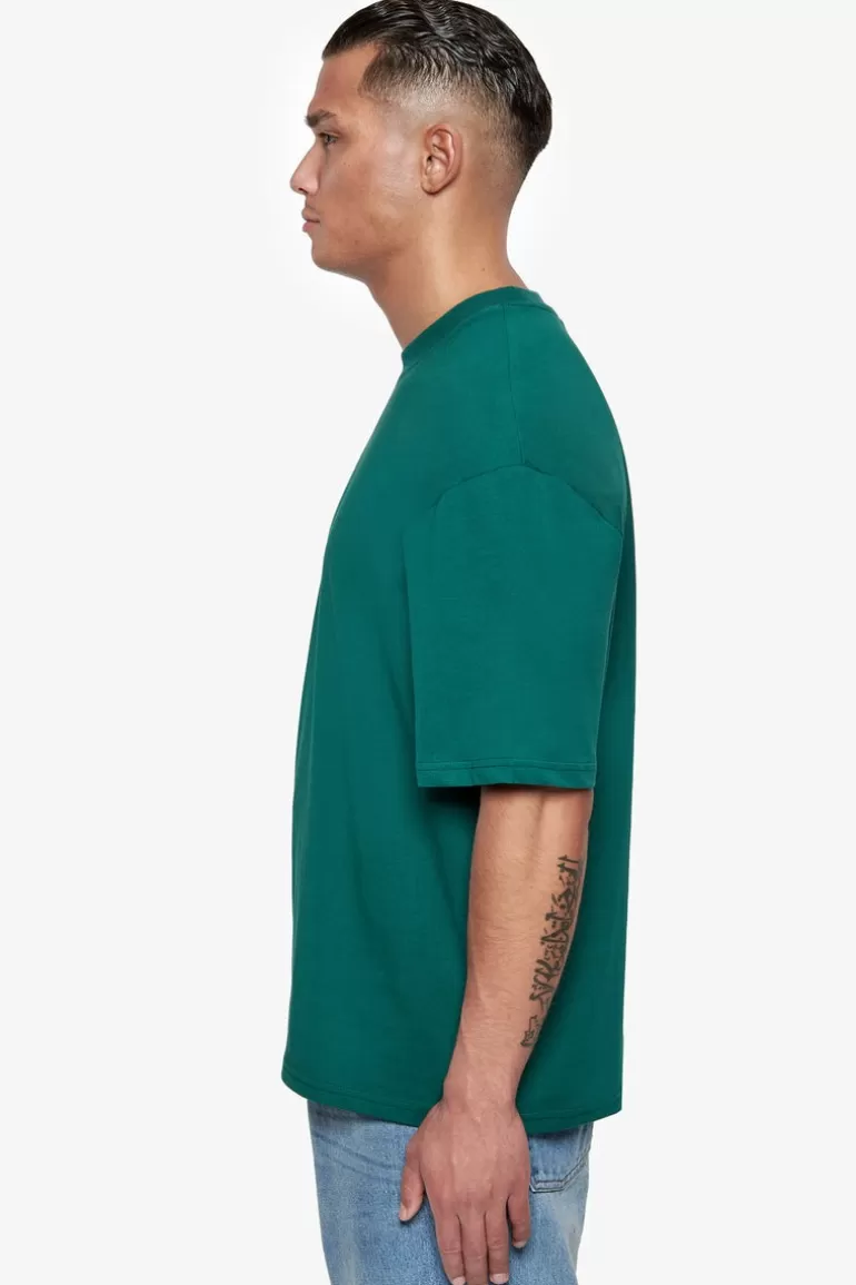 Shop Dropsize Heavy Oversize Hd Logo T-Shirt Green