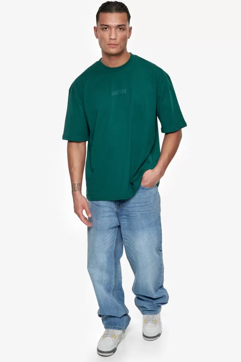 heavy_oversize_hd_logo_tshirt_green_4.webp Shop Dropsize Heavy Oversize Hd Logo T-Shirt Green