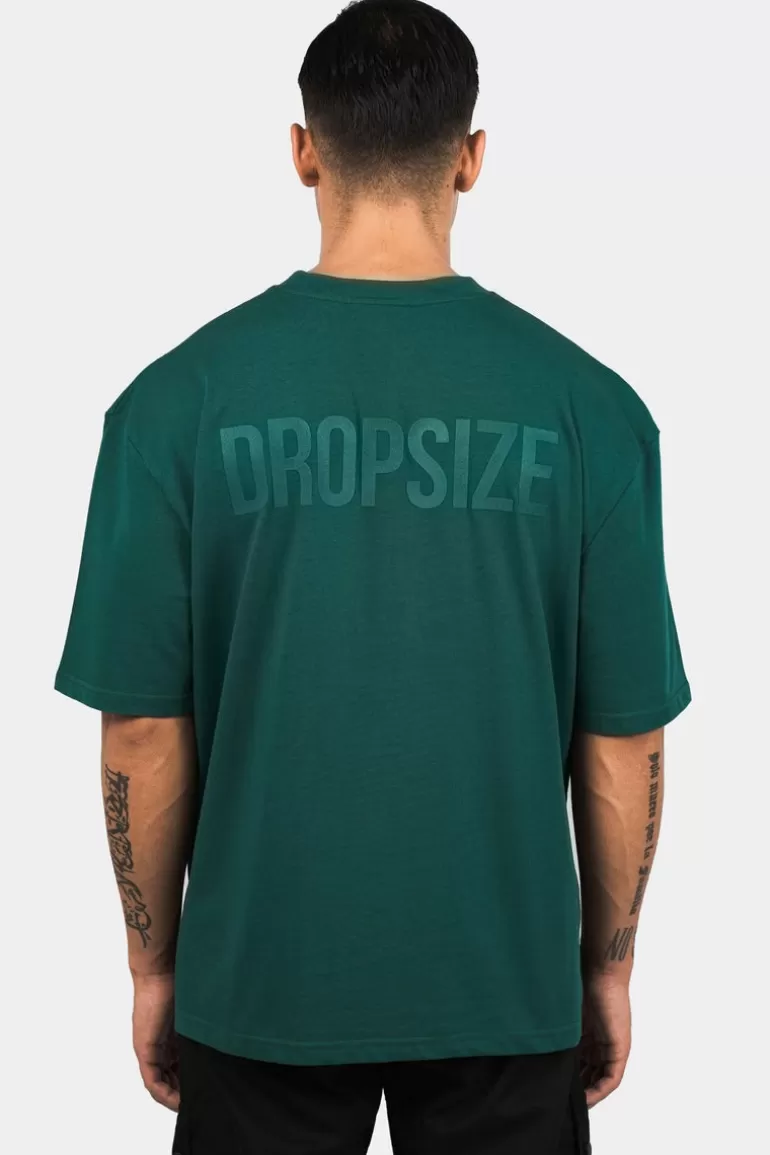 Online Dropsize Heavy Oversize Hd Print T-Shirt Green