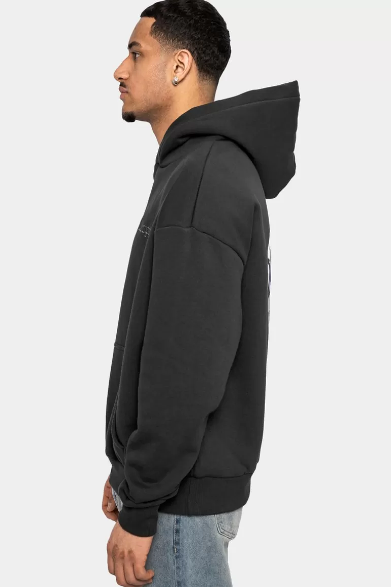 New Dropsize Heavy Oversize Hoodie Crew Love V2 Washed Black