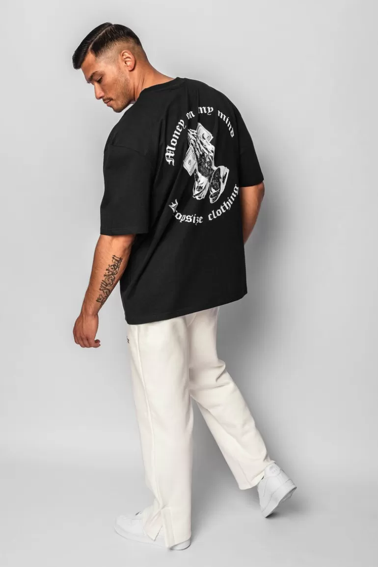 Discount Dropsize Heavy Oversize ''Money On My Mind'' T-Shirt Black