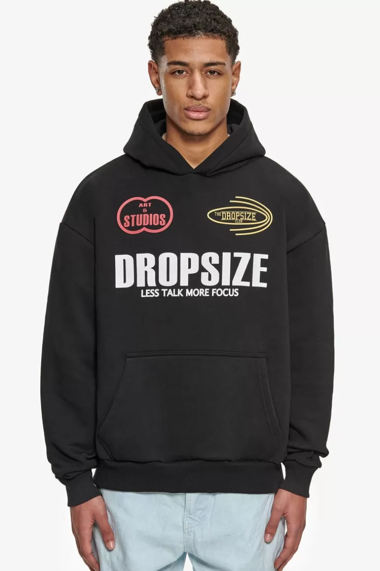 Flash Sale Dropsize Heavy Oversize More Focus Hoodie Washed Black