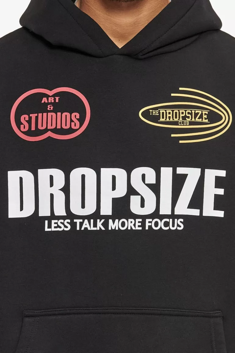 Flash Sale Dropsize Heavy Oversize More Focus Hoodie Washed Black