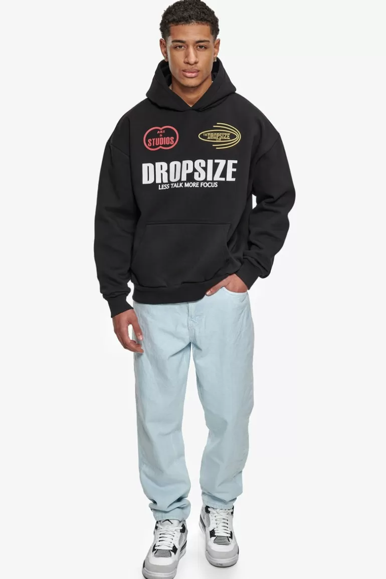 Flash Sale Dropsize Heavy Oversize More Focus Hoodie Washed Black