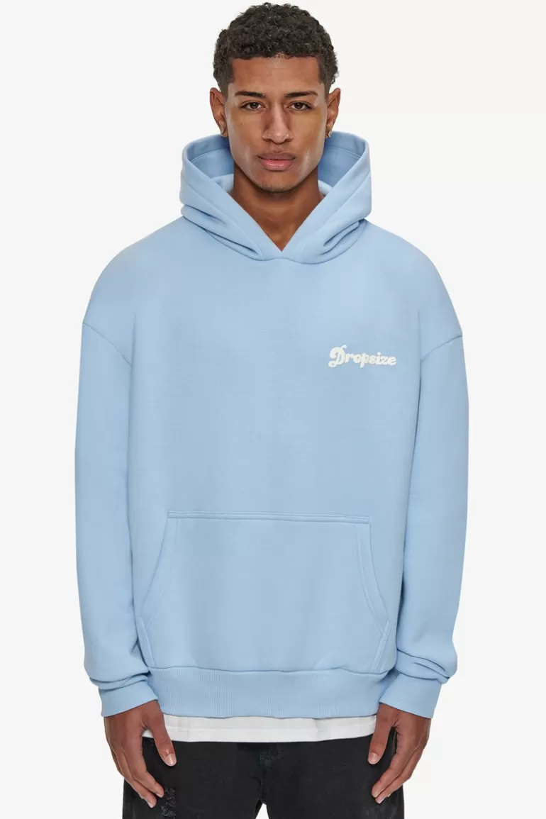 Discount Dropsize Heavy Oversize Sky Is The Limit Hoodie Baby Blue
