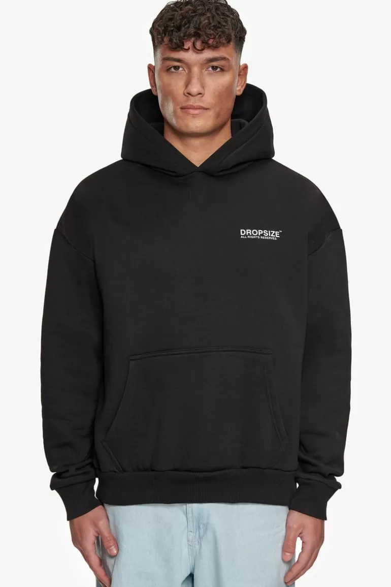 New Dropsize Heavy Oversize Stay True Hoodie Black