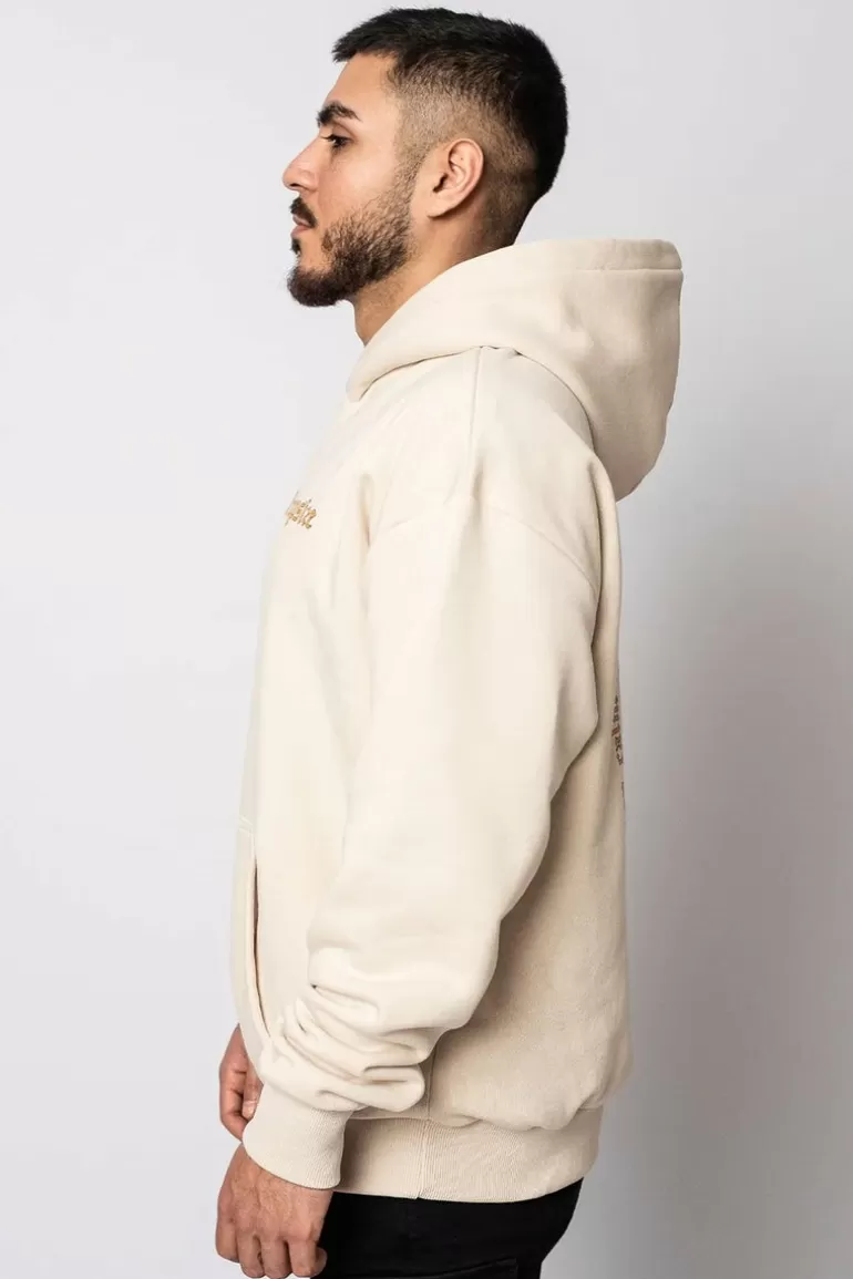 Best Dropsize Heavy Oversize White Dove 2.0 Hoodie Coconut Milk