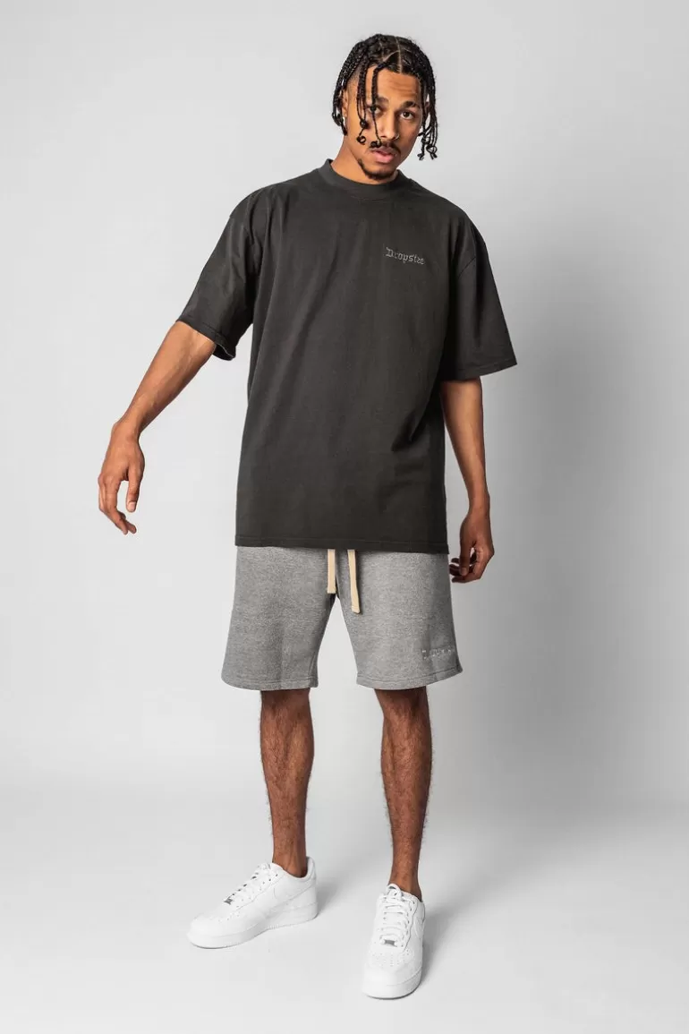 heavy_sweat_embo_short_grey_melange_2.webp Hot Dropsize Heavy Sweat Embo Short Grey Melange