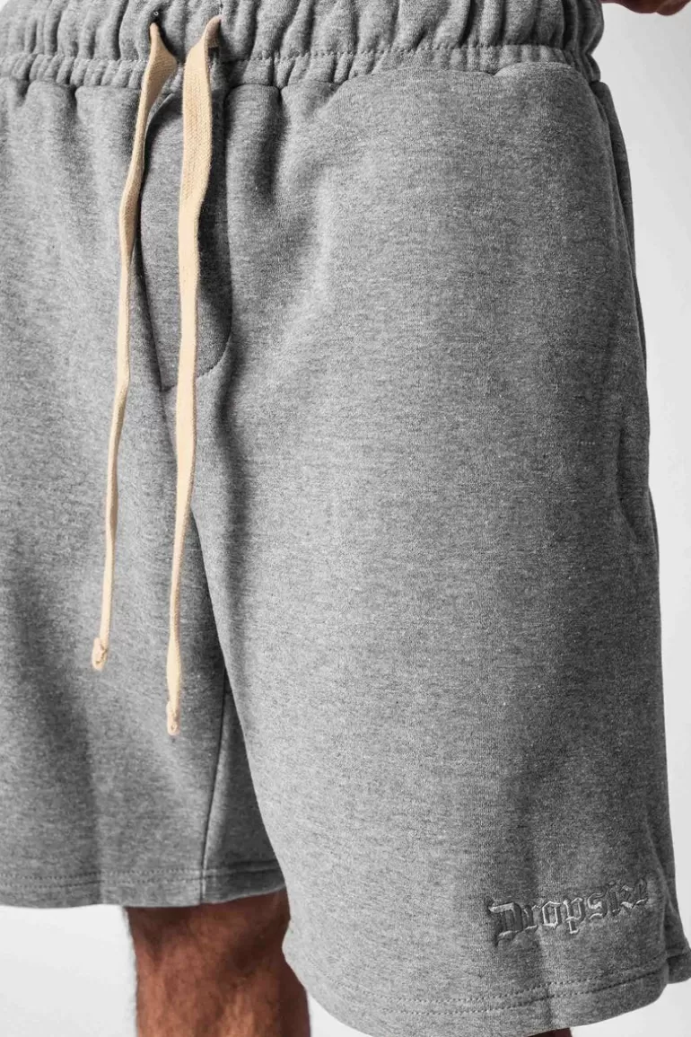 heavy_sweat_embo_short_grey_melange_4.webp Hot Dropsize Heavy Sweat Embo Short Grey Melange
