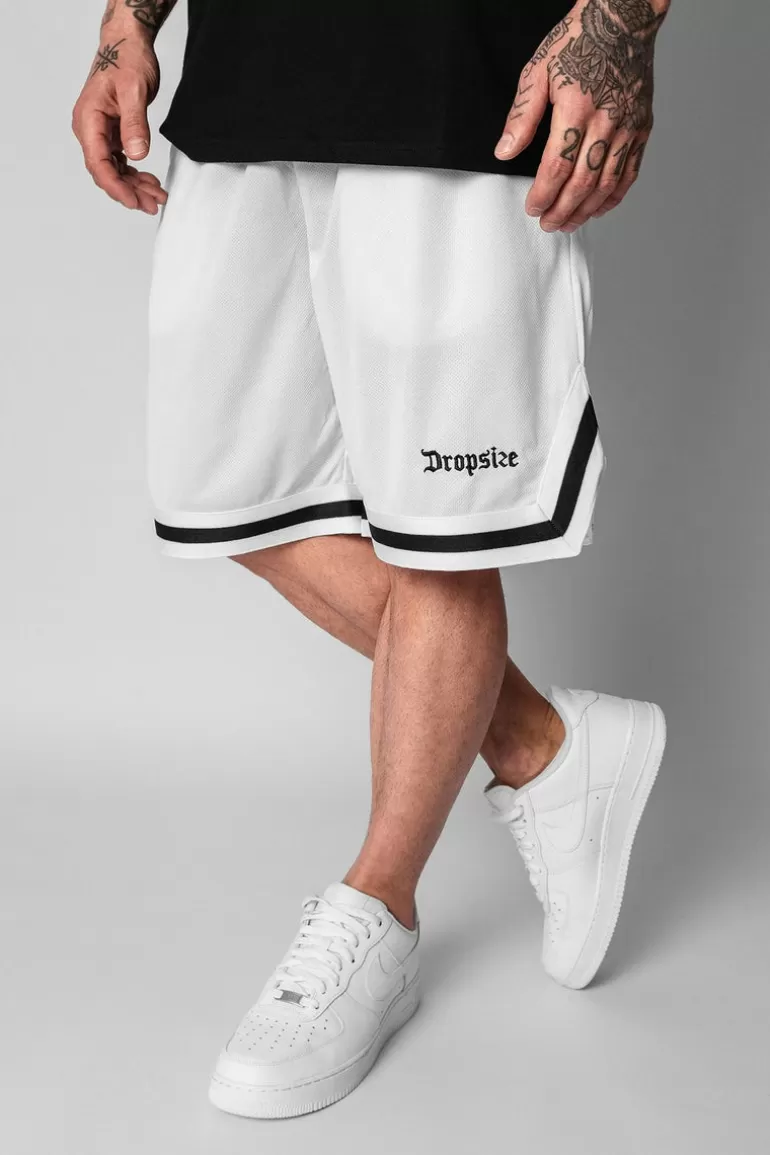 Clearance Dropsize Logo Mesh Short White/Black