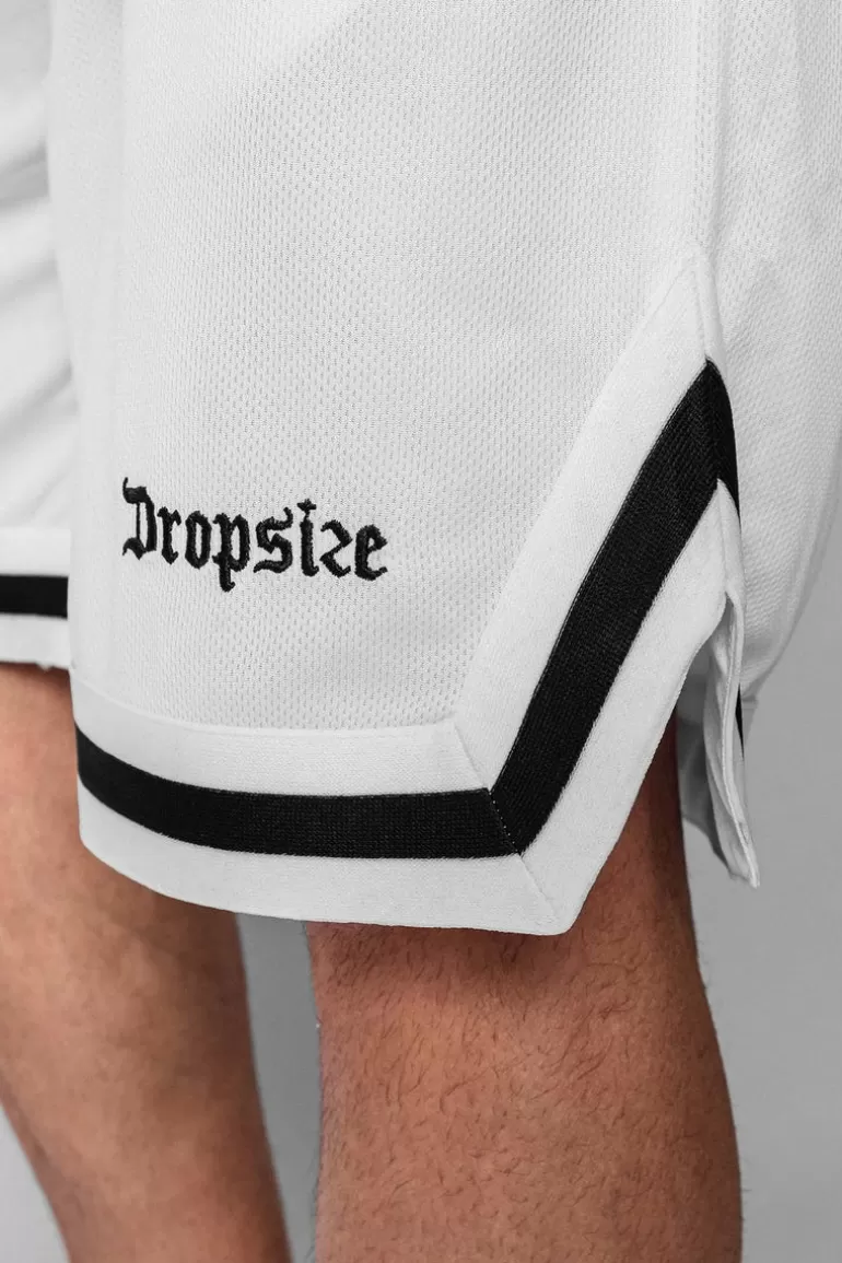 logo_mesh_short_whiteblack_2.webp Clearance Dropsize Logo Mesh Short White/Black