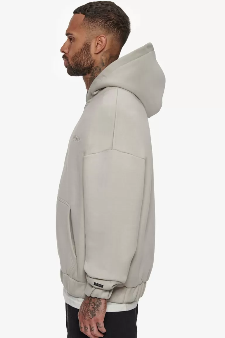 Flash Sale Dropsize Super Heavy Oversize Blank Zip Hoodie Moon Beam
