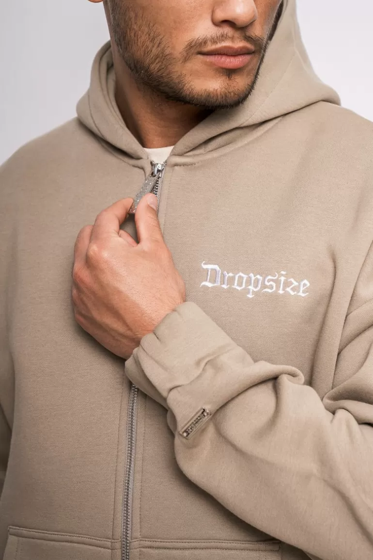 super_heavy_oversize_blank_zip_hoodie_weathered_teak_4.webp Cheap Dropsize Super Heavy Oversize Blank Zip Hoodie Weathered Teak