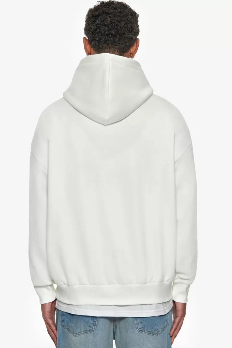 Online Dropsize Super Heavy Oversize Embo Hoodie Cream Bordeaux