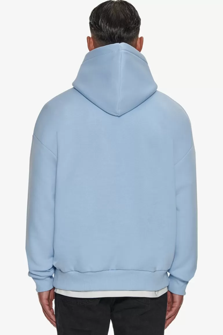 Flash Sale Dropsize Super Heavy Oversize Smooth Logo Hoodie Baby Blue